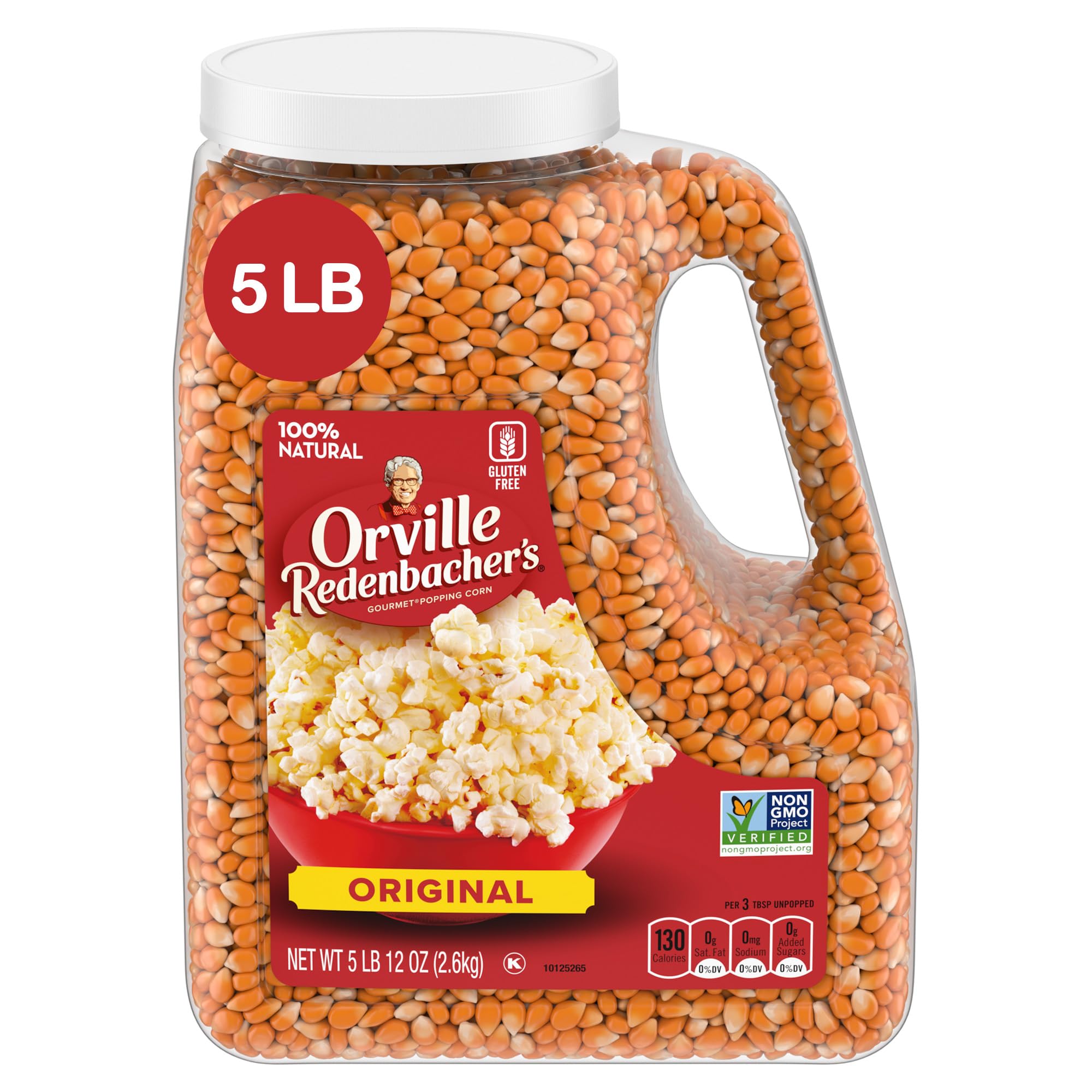 Orville Redenbacher's Gourmet Popcorn Kernels, Original Yellow, 4g Fiber Per Serving, 5 lb.