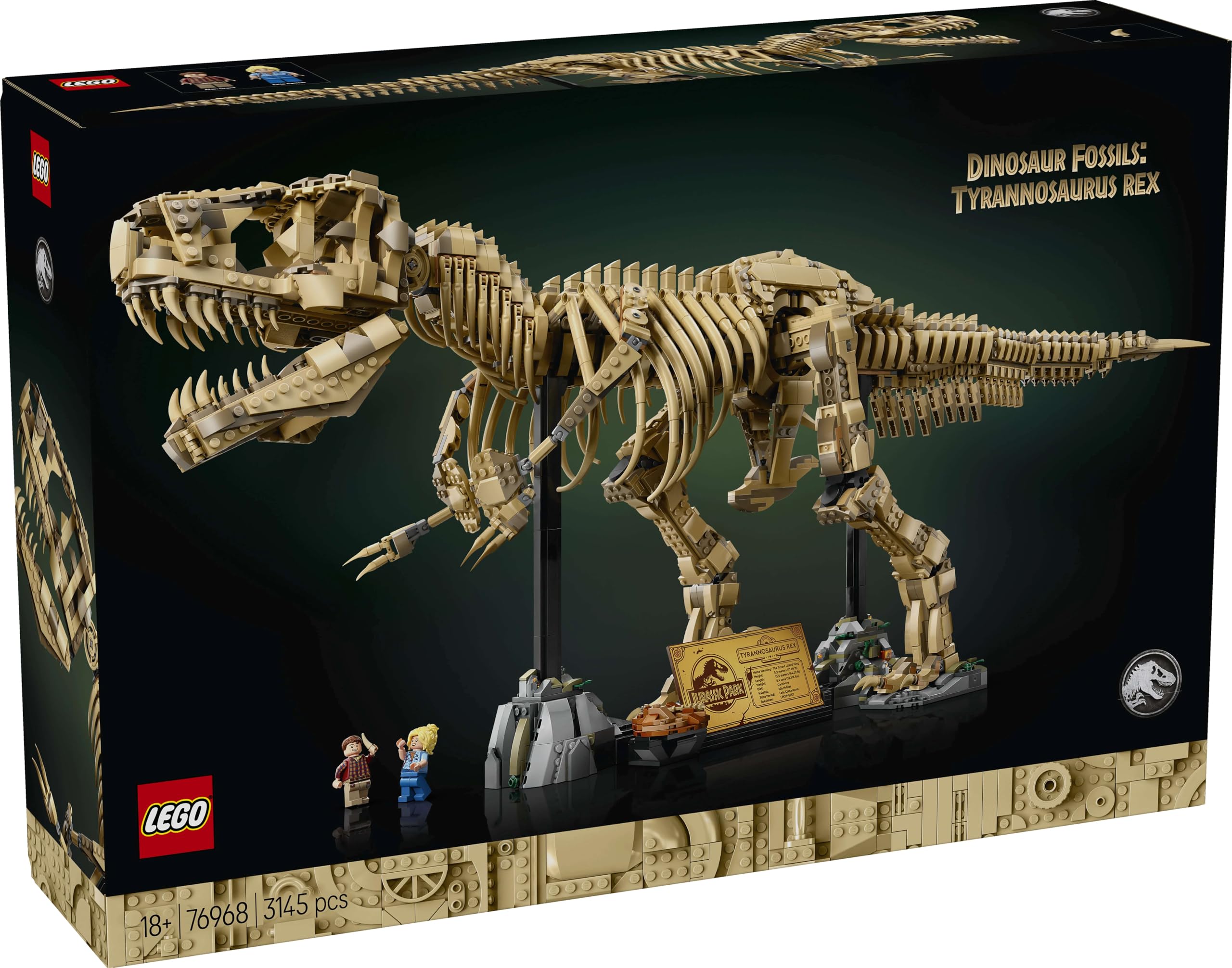 LEGO Jurassic World 76968 Les Fossiles de Dinosaures : le Tyrannosaurus Rex - Pour Adulte