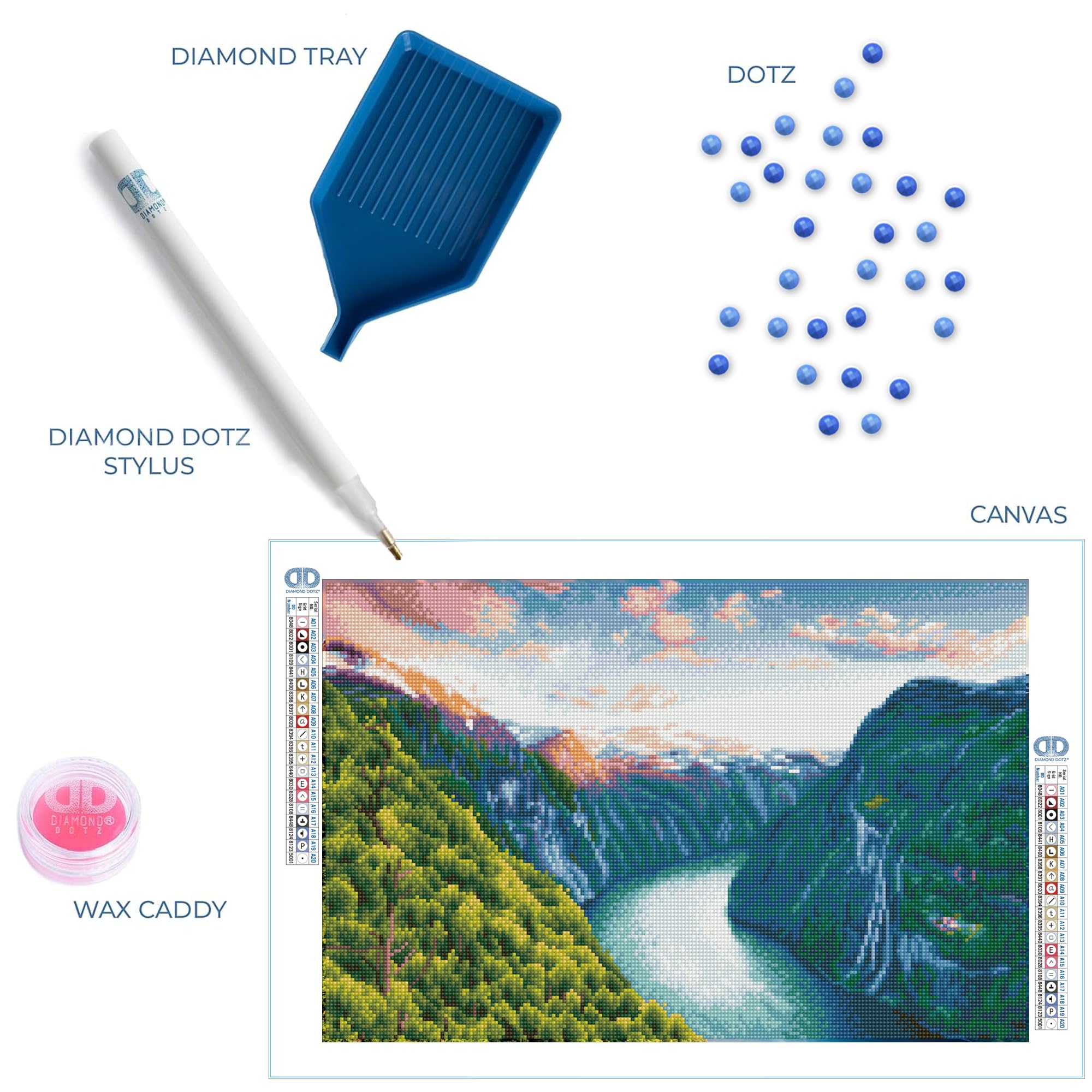 Amazon.com: DIAMOND DOTZ Mighty River Diamond Painting Kits for