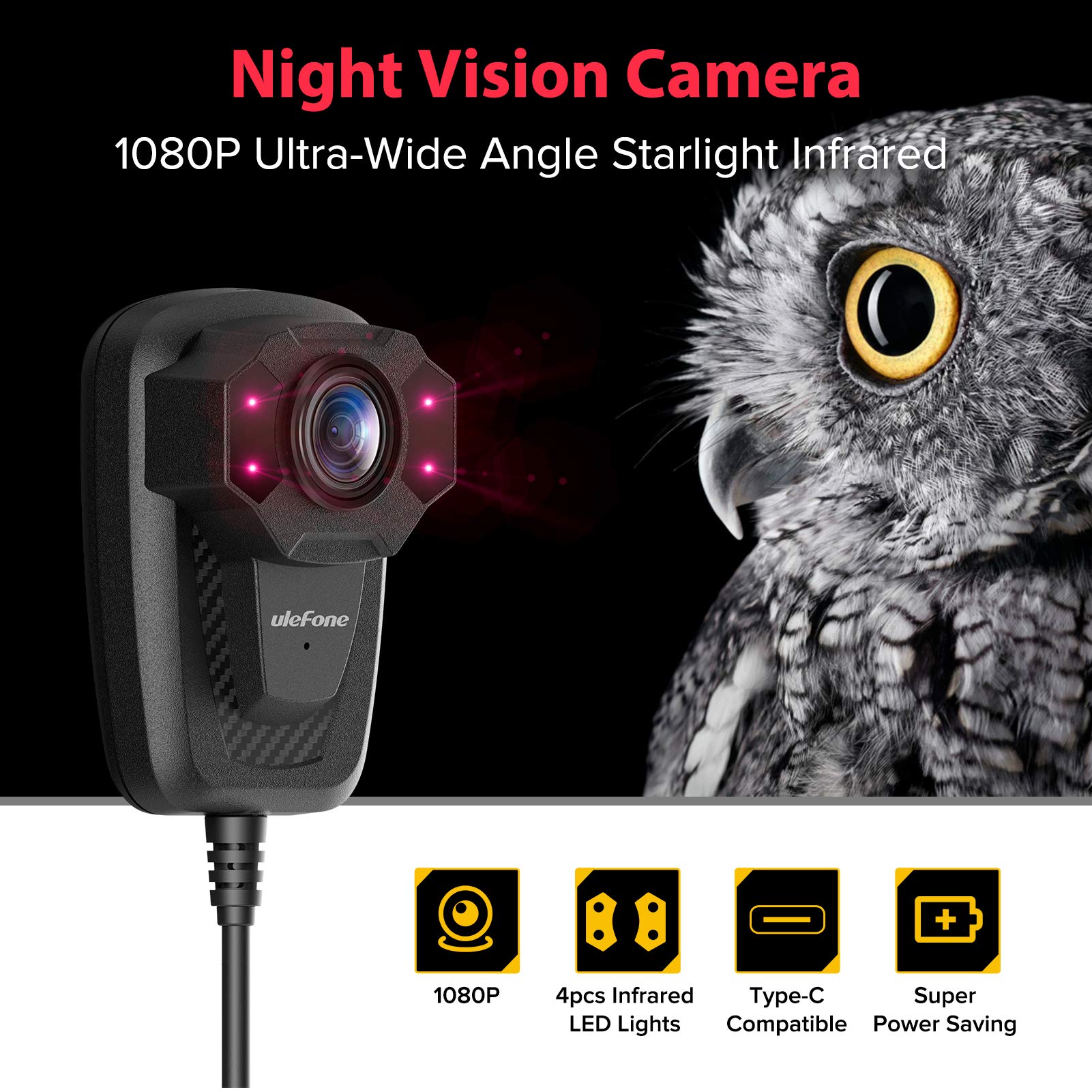 Amazon | Ulefone ボディカメラ ビデオレコーダー ウェアラブルボディ 