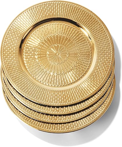 Miniatura 5 de Charge it by Jay Dazzie - Placa de carga galvanizada de 13 pulgadas, placa decorativa de servicio de melamina para el hogar, comedor profesional,