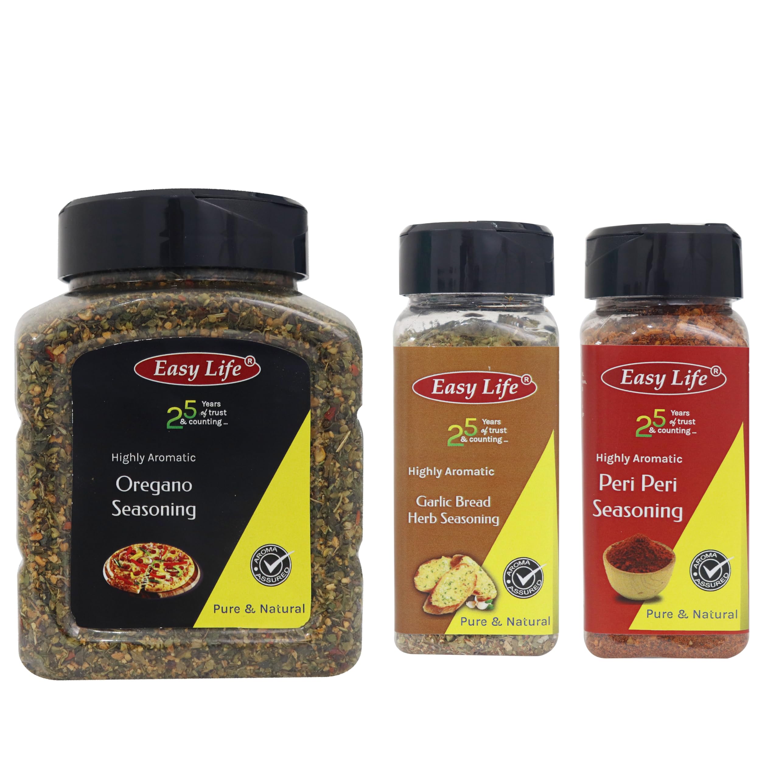 Easy Life Combo of Garlic Herb Bread Seasoning 30g + Peri Peri Seasoning 60g + Oregano Seasoning 230 gm (Pack of 3) (B08NPNMN52) Amazon Price History, Amazon Price Tracker
