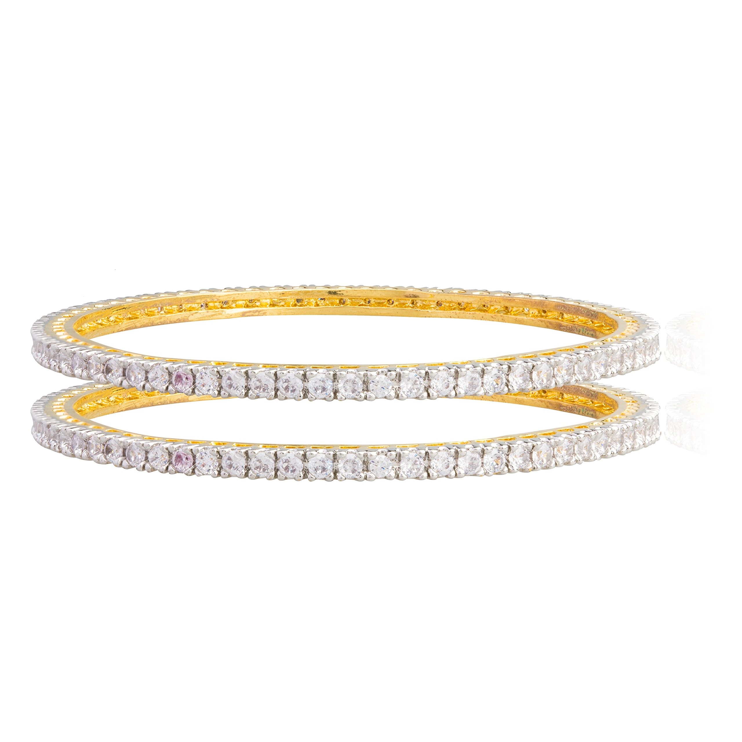 See full amazon price history chart for Shining Jewel 24K Gold Plated American Diamond CZ Solitaire Bangles for Women (SJ_3001_M) Shining Jewel 24K Gold Plated American Diamond CZ Solitaire Bangles for Women (SJ_3001_M) (B075KB9YCC) Amazon Price History, Amazon Price Tracker