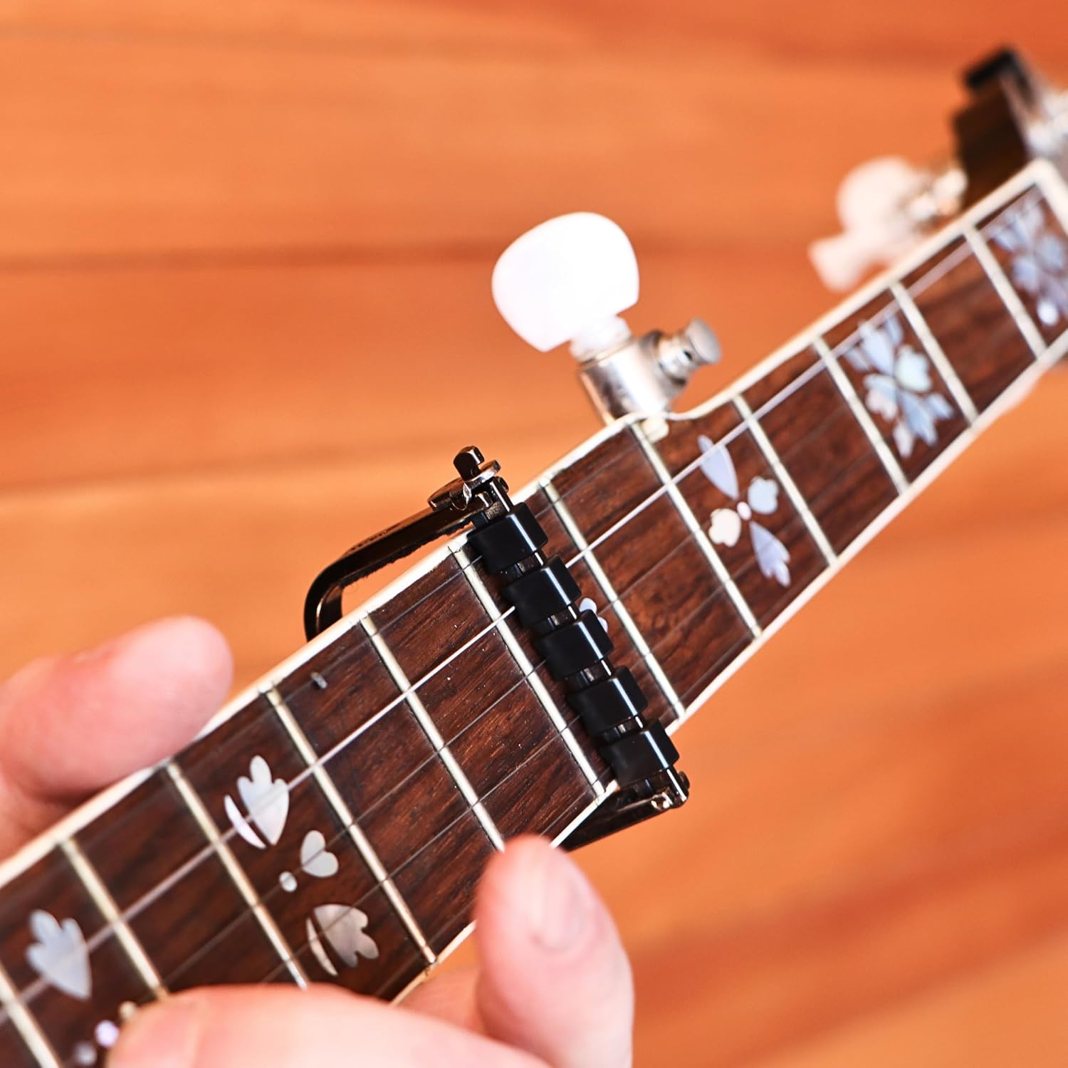Paige CLIK ETI Banjo Mandolin Guitar Capo – Past the 4th Fret, USA Made