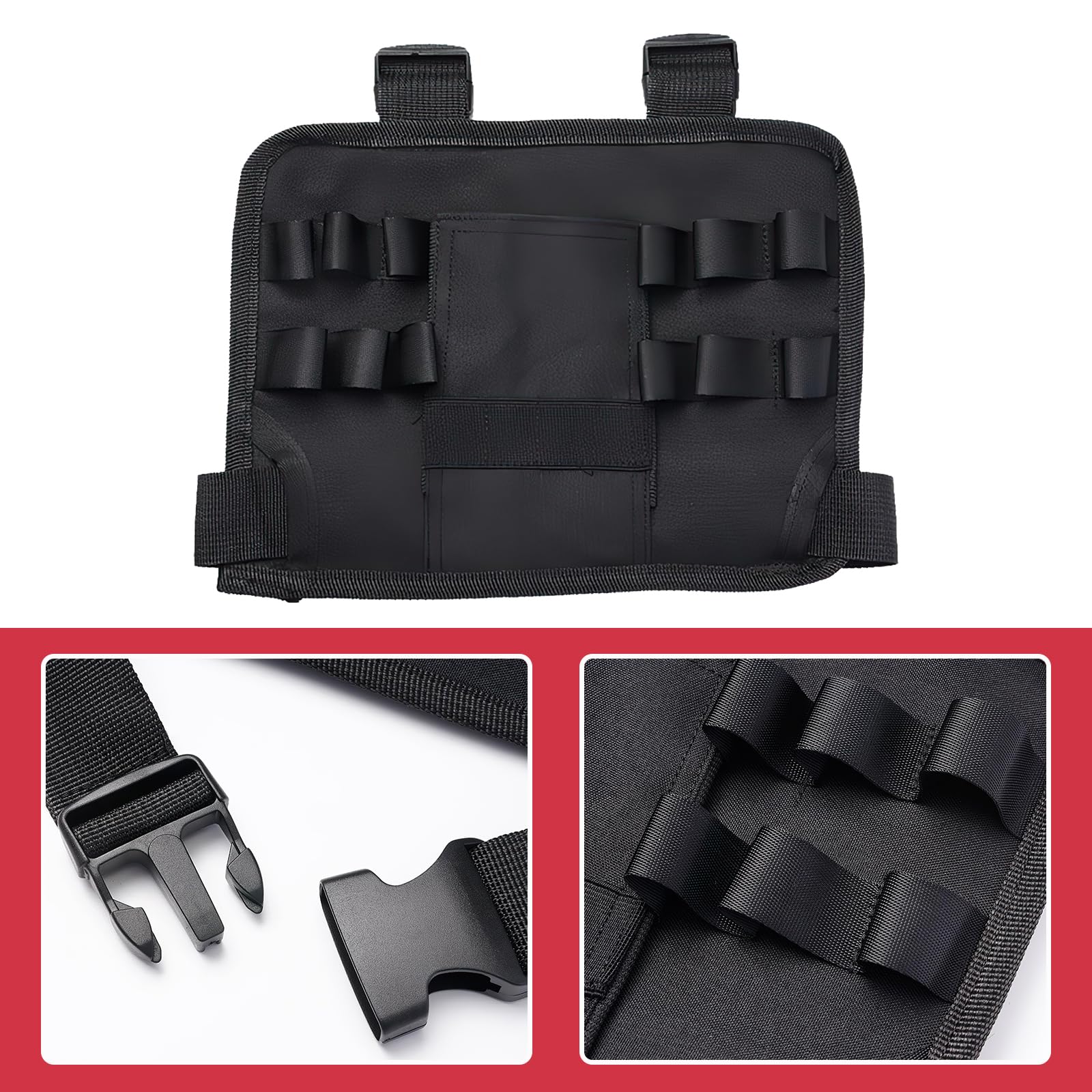 Borsa Porta Attrezzi Da Gamba Con Clip Per Cintura - Tasche Multiple Per Elettricisti, Meccanici E Fai Da Te - Foto 9