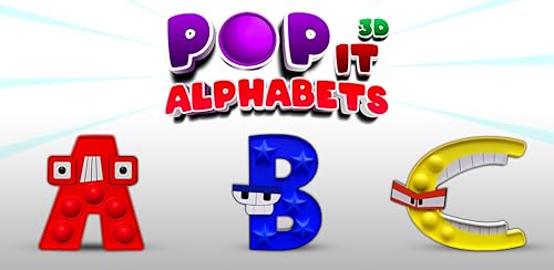 Pop It Alphabets Lore 3D - Antistress ABC Giant Fidget Toys