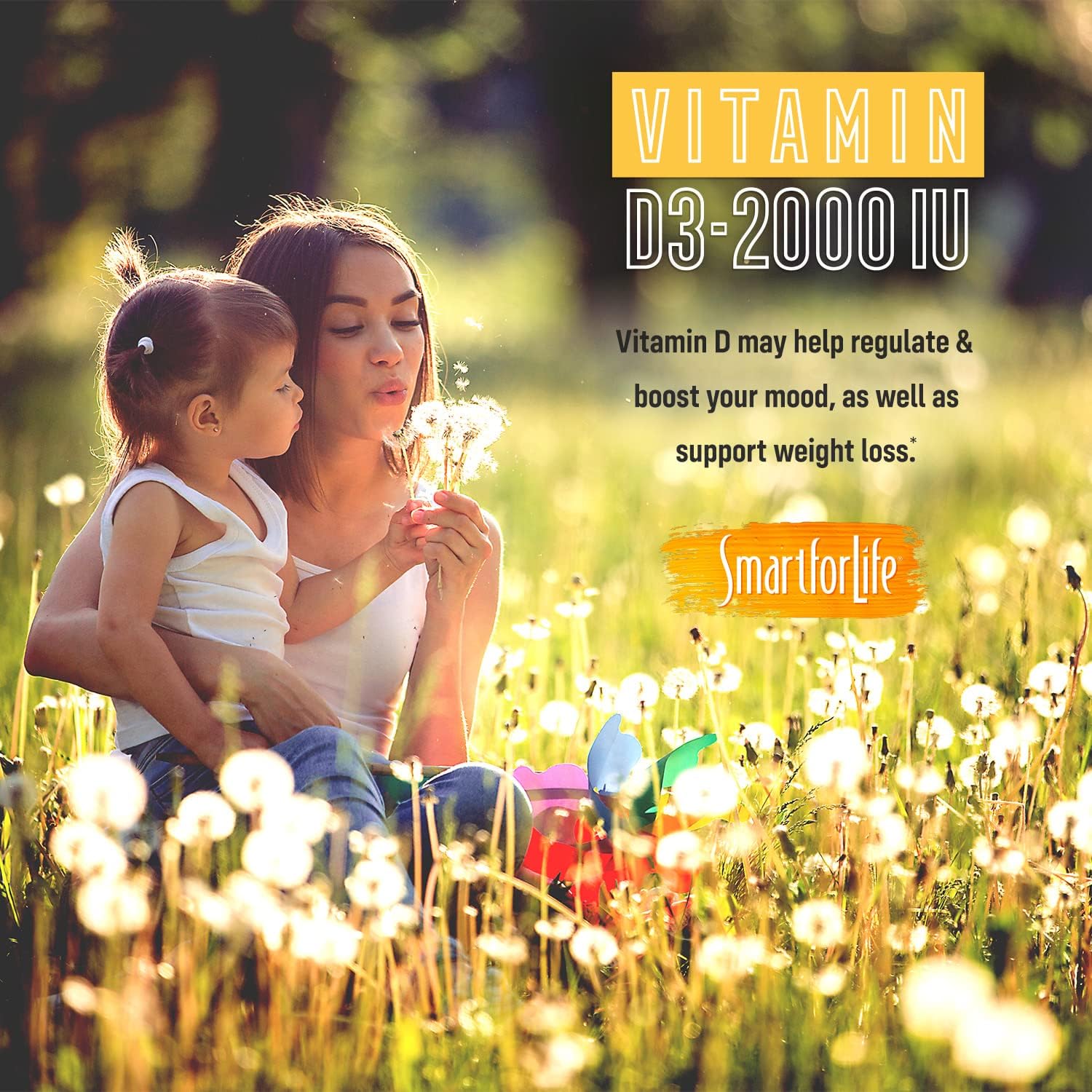 Smart for Life Vitamin D 3 Bundled with Vitamin C Gummies for The Whole Family