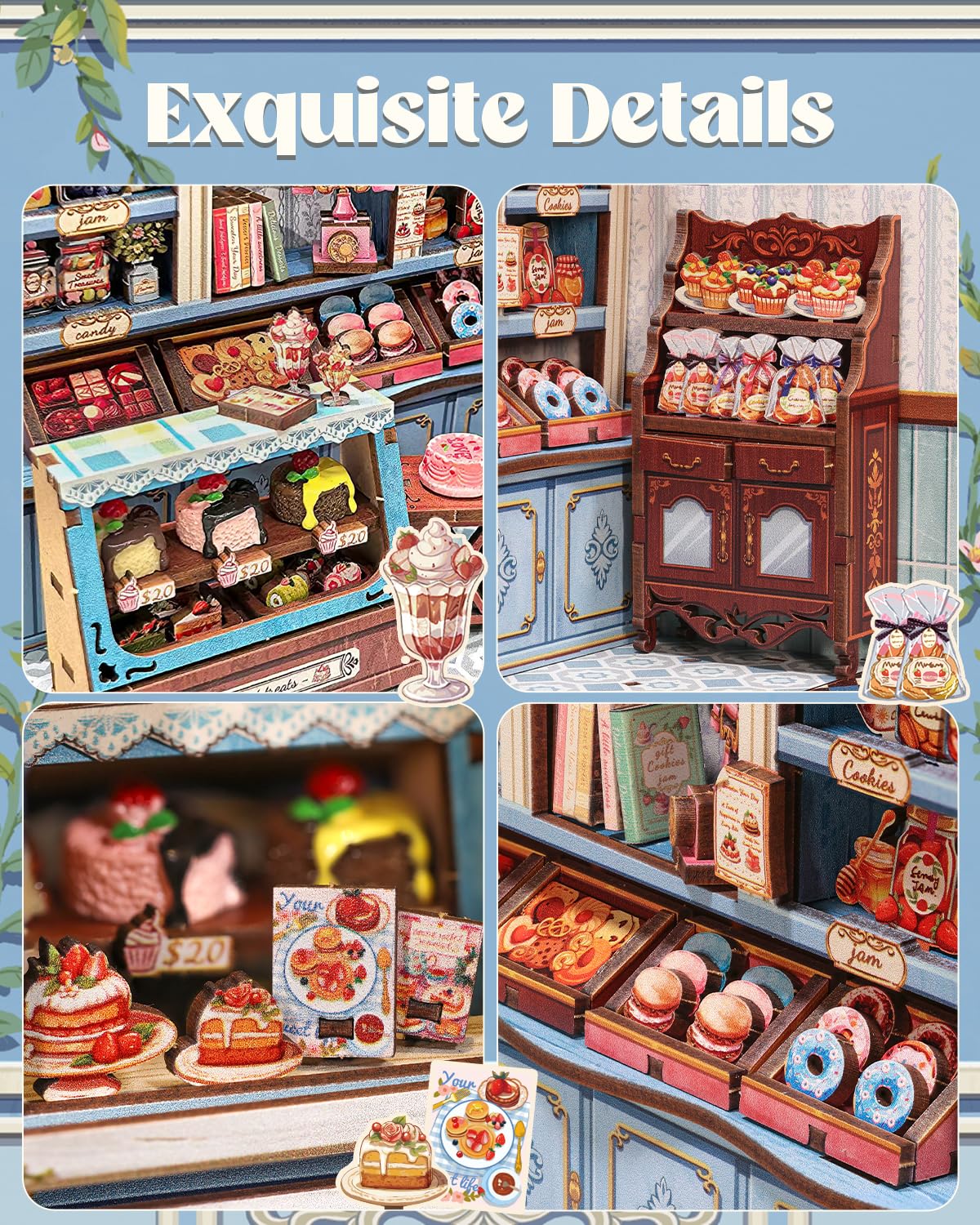 Cutefun Book Nook Kt nsert d'étagère à Lvres DY - Serre-Lvres en