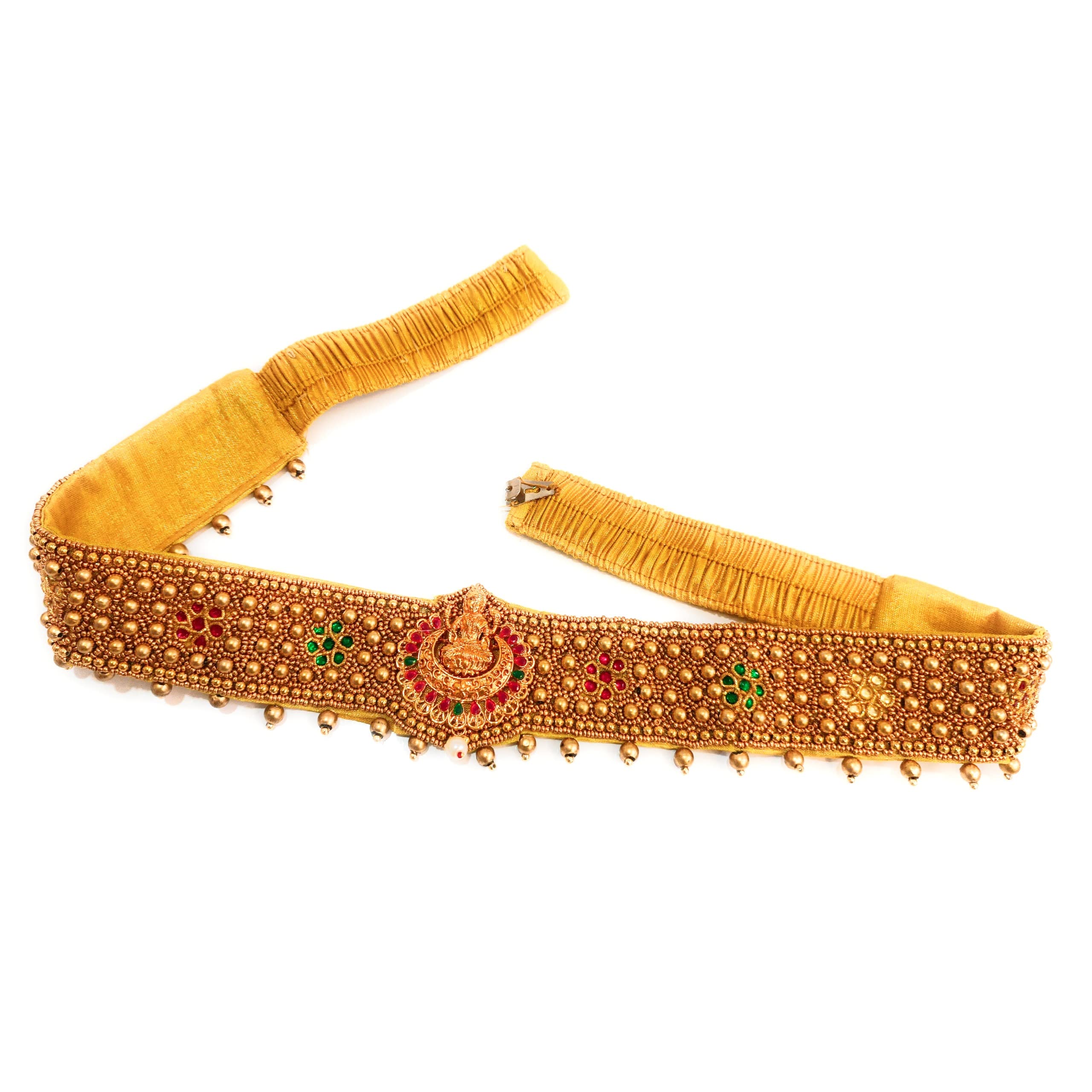 Plain Metal Adjustable Golden Colour Design Women's Stylish Waist Belts/Center Belt/Kamarband for Girls Saree, Long Gown Dresses-image-38