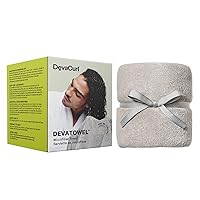 Vista 1 de DevaCurl Microfiber Anti-Frizz Hair Towel Gently Dries Gray