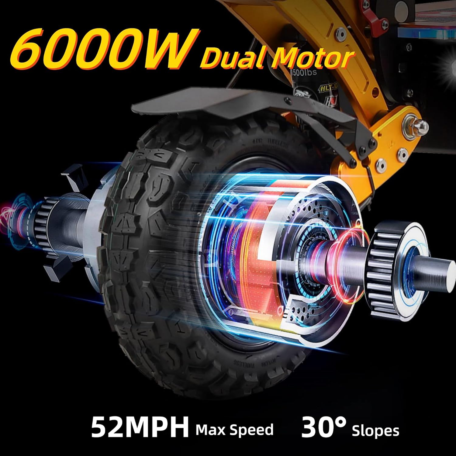 K Cloud Scooter X5-60 dual motor and speed capabilities