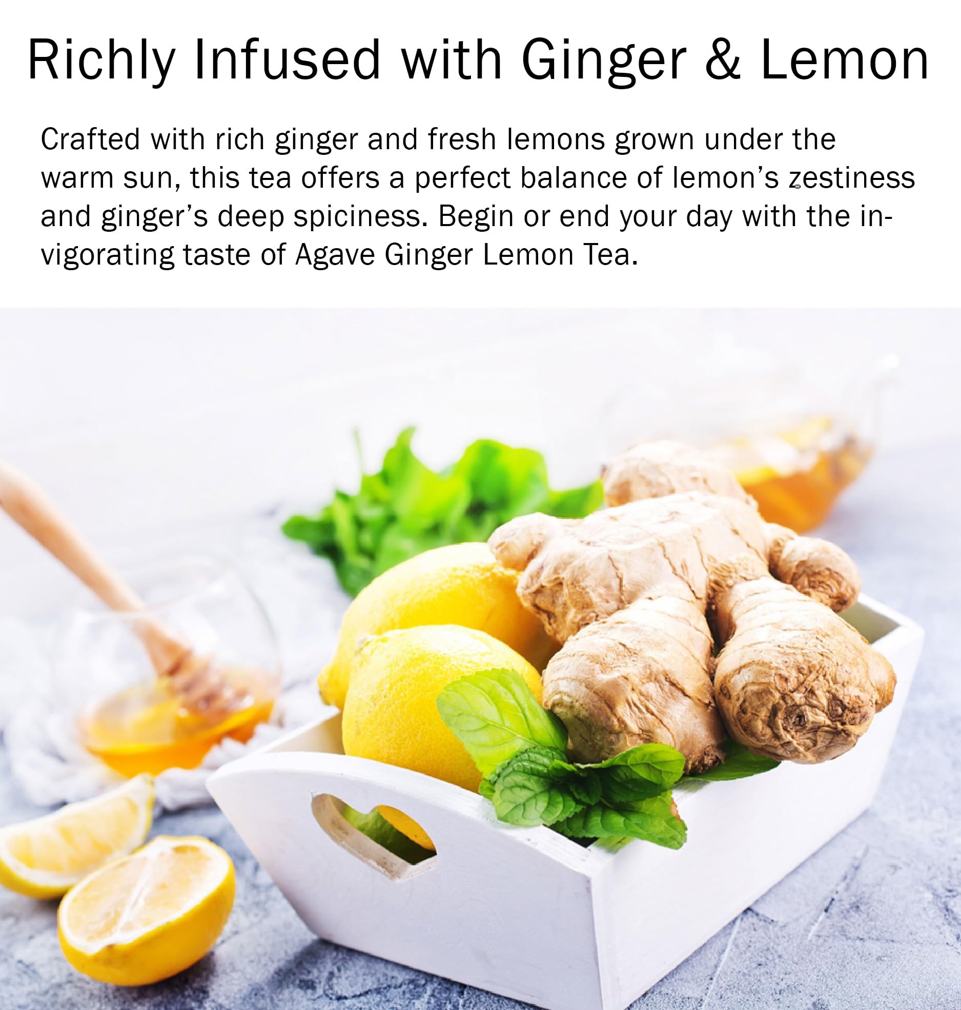 Amazon.com : Damtuh Agave Ginger Lemon Tea – Natural Flavor, No