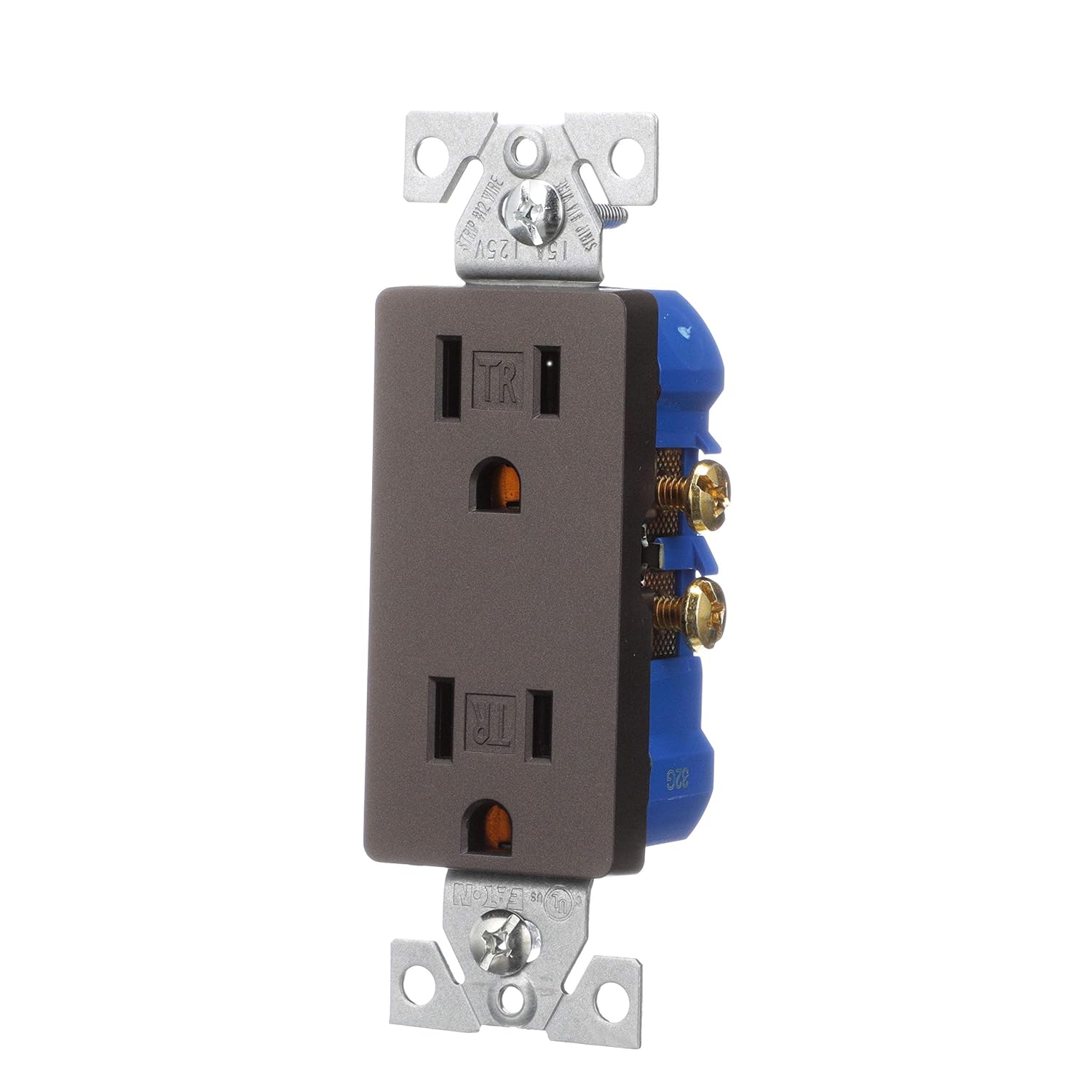 Eaton TR1107RB-SP-L Designer Duplex Receptacle, 15A, 125V, Oil Rubbed Bronze