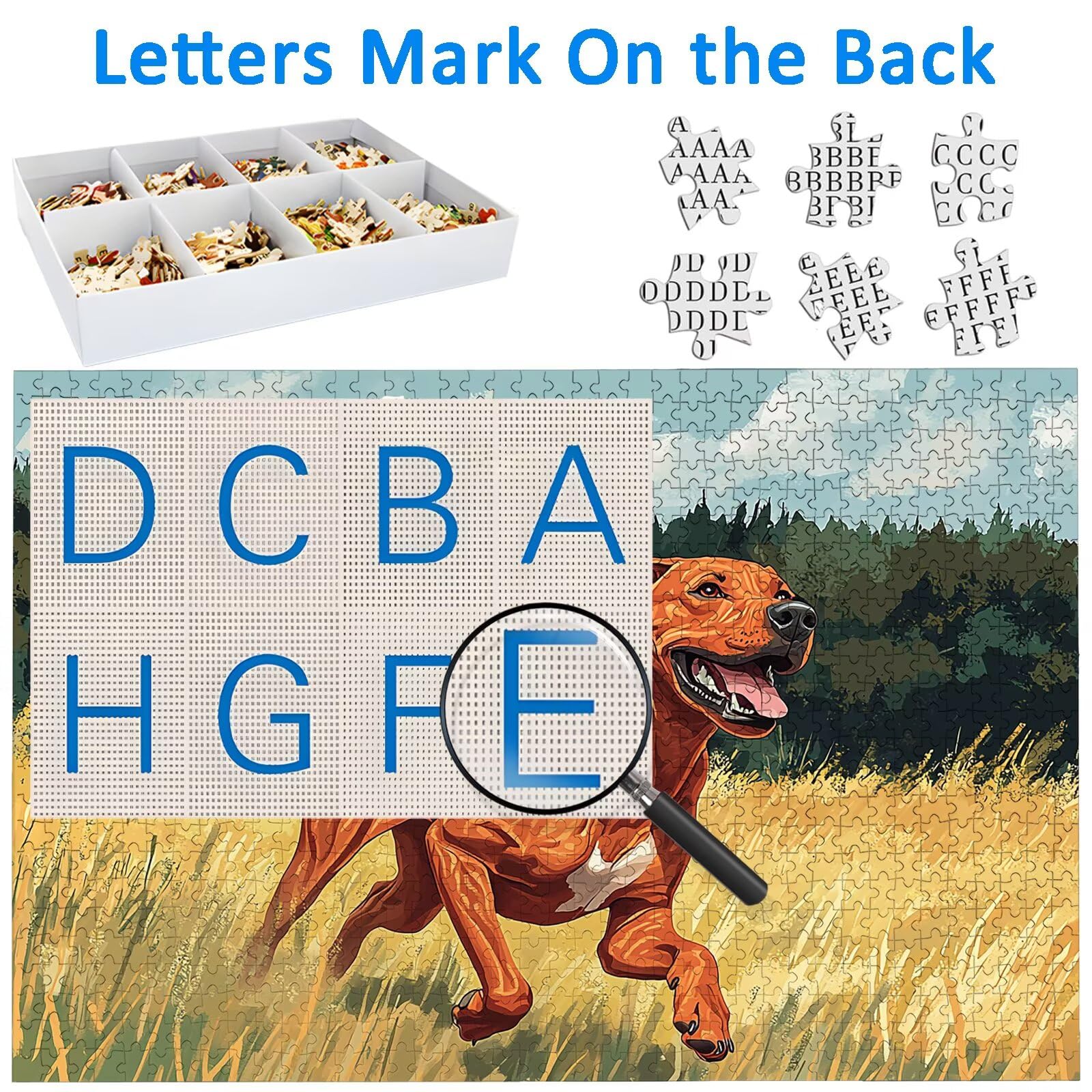 Puzzle 1000 elementów, zwierzęta, puzzle 1000 elementów dla dorosłych, drewniane puzzle dla dorosłych, z ekskluzywnym pudełkiem do pakowania, klasyczne puzzle dla całej rodziny, duże puzzle na