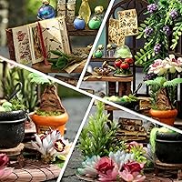 Vista 6 de Flever - Kit de casa de muñeca en miniatura para bricolaje, habitación creativa serie Botella de los Sueños, con muebles, para regalo romántico