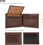 Carhartt Men's Top Grain Leather Passcase, Contrasting Stitch