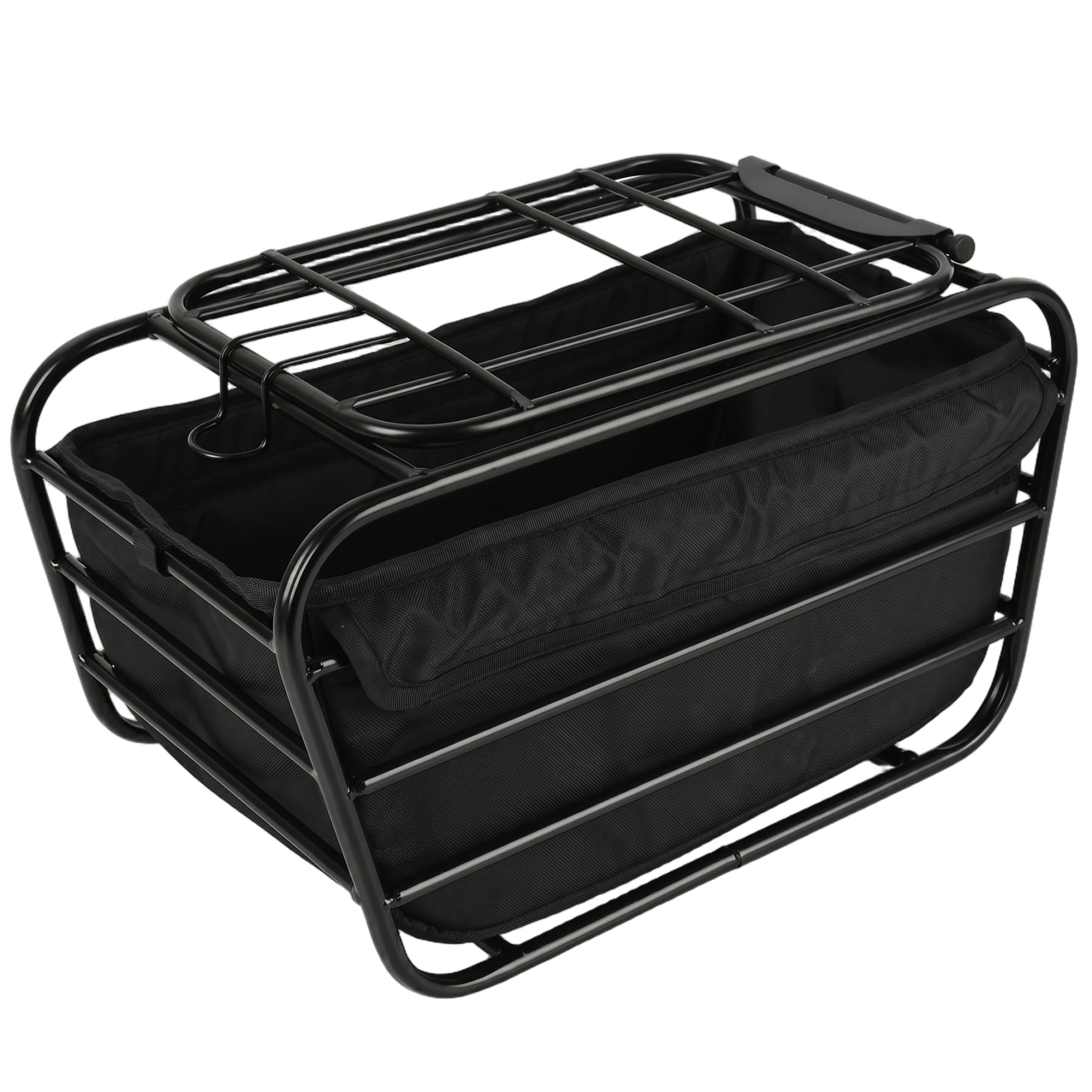 Rear Bike Basket, Sturdy Wire Dog Bike Basket Easy Install Kit with Liner Bag, Steel Pet Carrier for Dog, Cat, Goods Under 6lbs