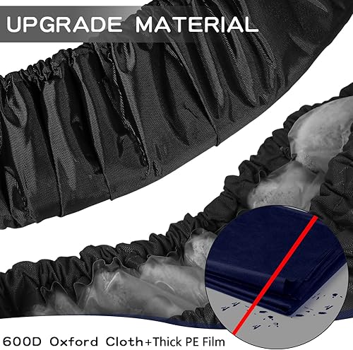 Miniatura 3 de Cubierta de resorte para trampolín, cubierta de seguridad de repuesto para trampolín pequeño, tela Oxford 600D, opcional para reparable, marco