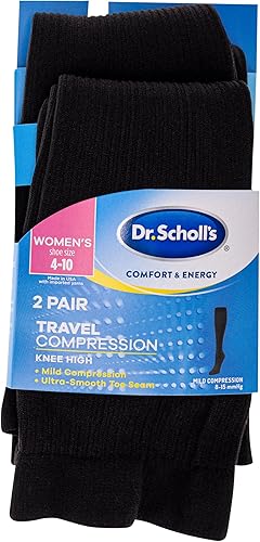 Miniatura 5 de Dr. Scholl's Calcetines de compresión graduados hasta la rodilla para mujer, comodidad y alivio de fatiga