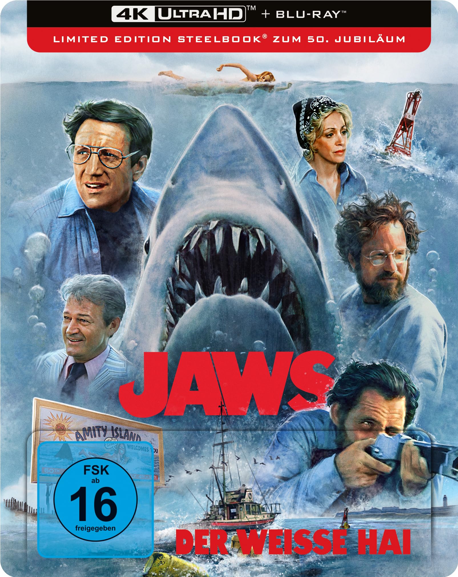 Der weiße Hai - Steelbook - Limited Edition (4K Ultra HD) (+ Blu-ray)