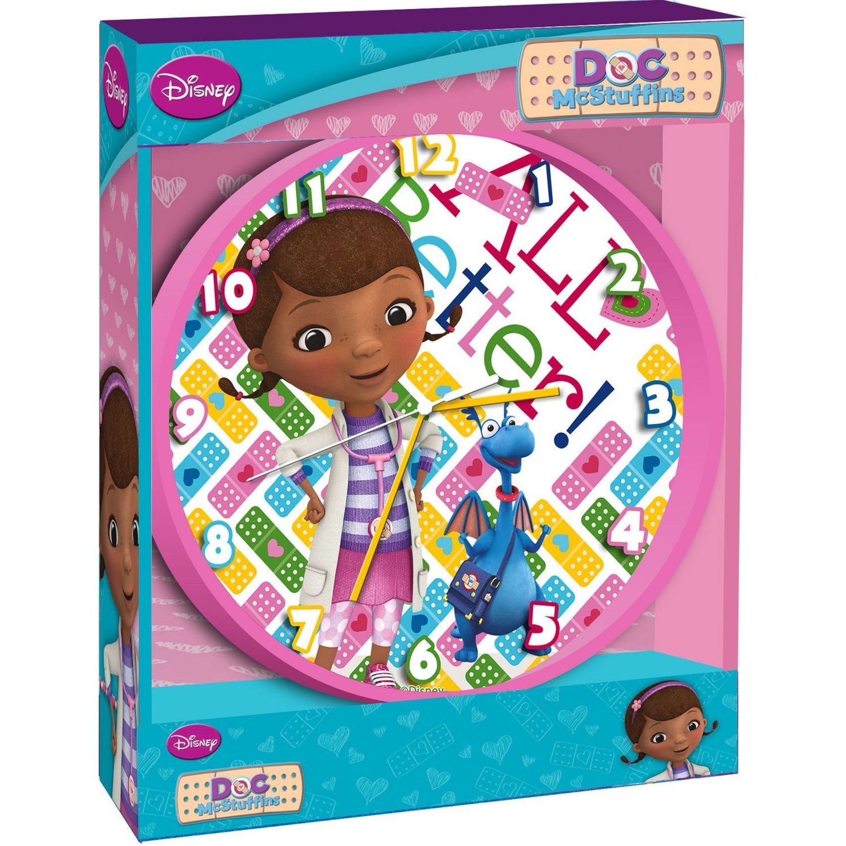 Disney Multi-Colour Doc Mcstuffins Wall Clock,