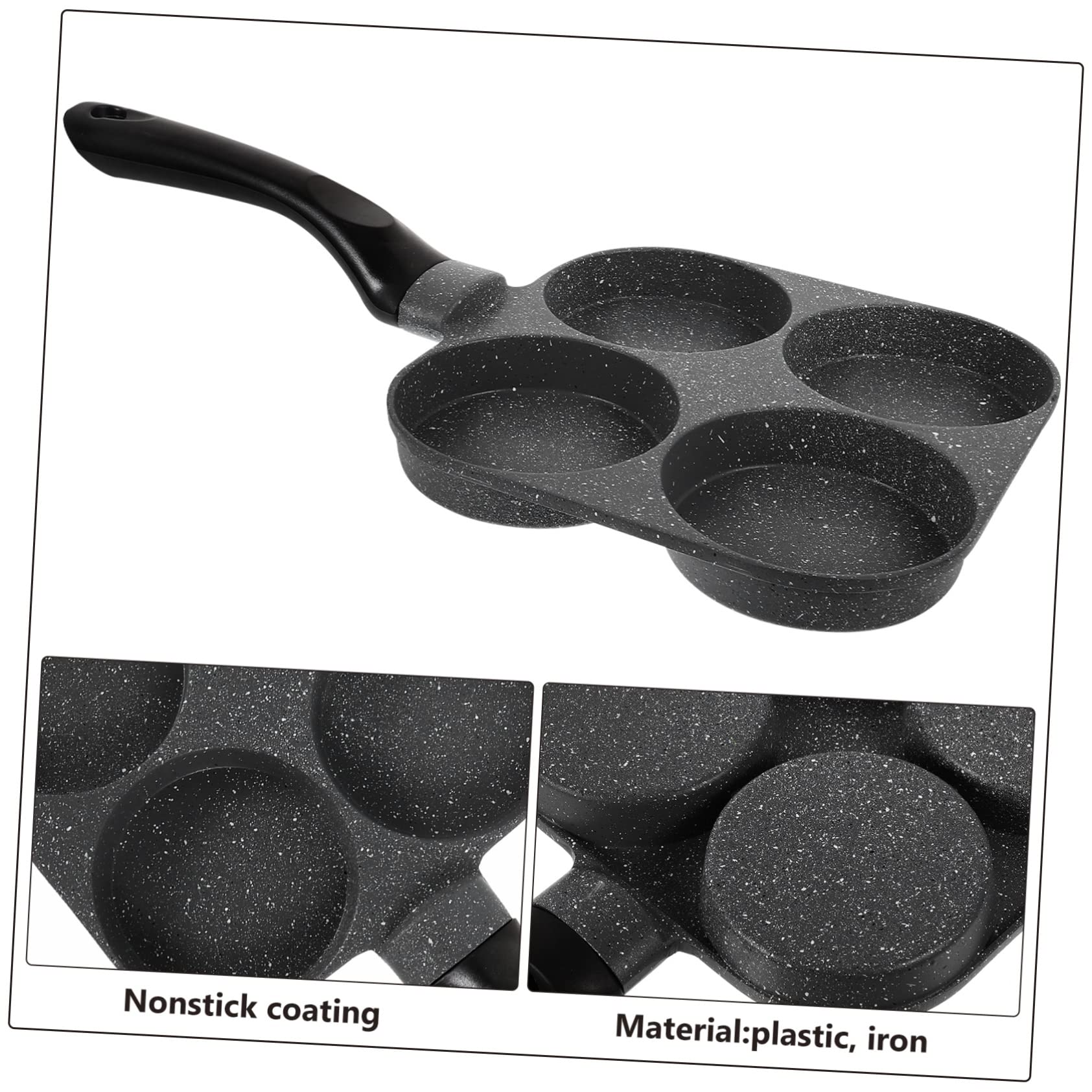 BESTYASH Non Stick Egg Frying Pan for Breakfast Cooking Non Stick Egg Pan with Scalding Handle Easy to Clean and Store for Home Kitchen Restaurant Use