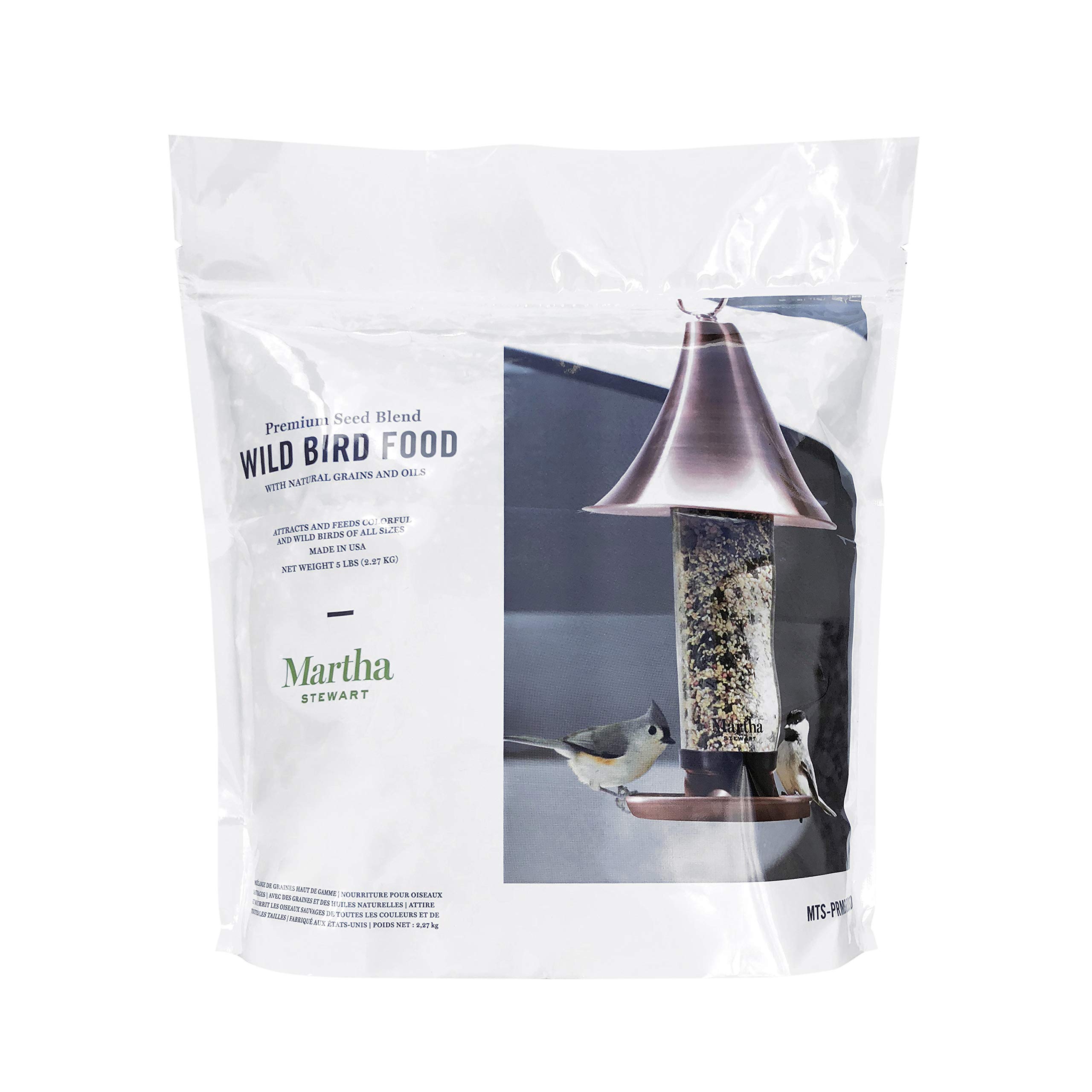 MARTHA STEWARTMTS-PRMBRDSD 5-Pound Premium Song Blend Bird Seed, Clear