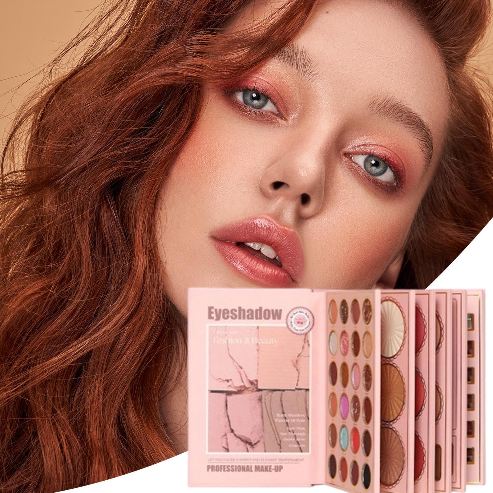 Libro Trucco Palette 6 A Lunga Durata E Alta Pigmentazione | Kit Lucidalabbra Ombretto E Contouring Per Donne Ragazze Viaggio Vita Quotidiana Appuntamenti Matrimonio Ballo Di Fine Anno
