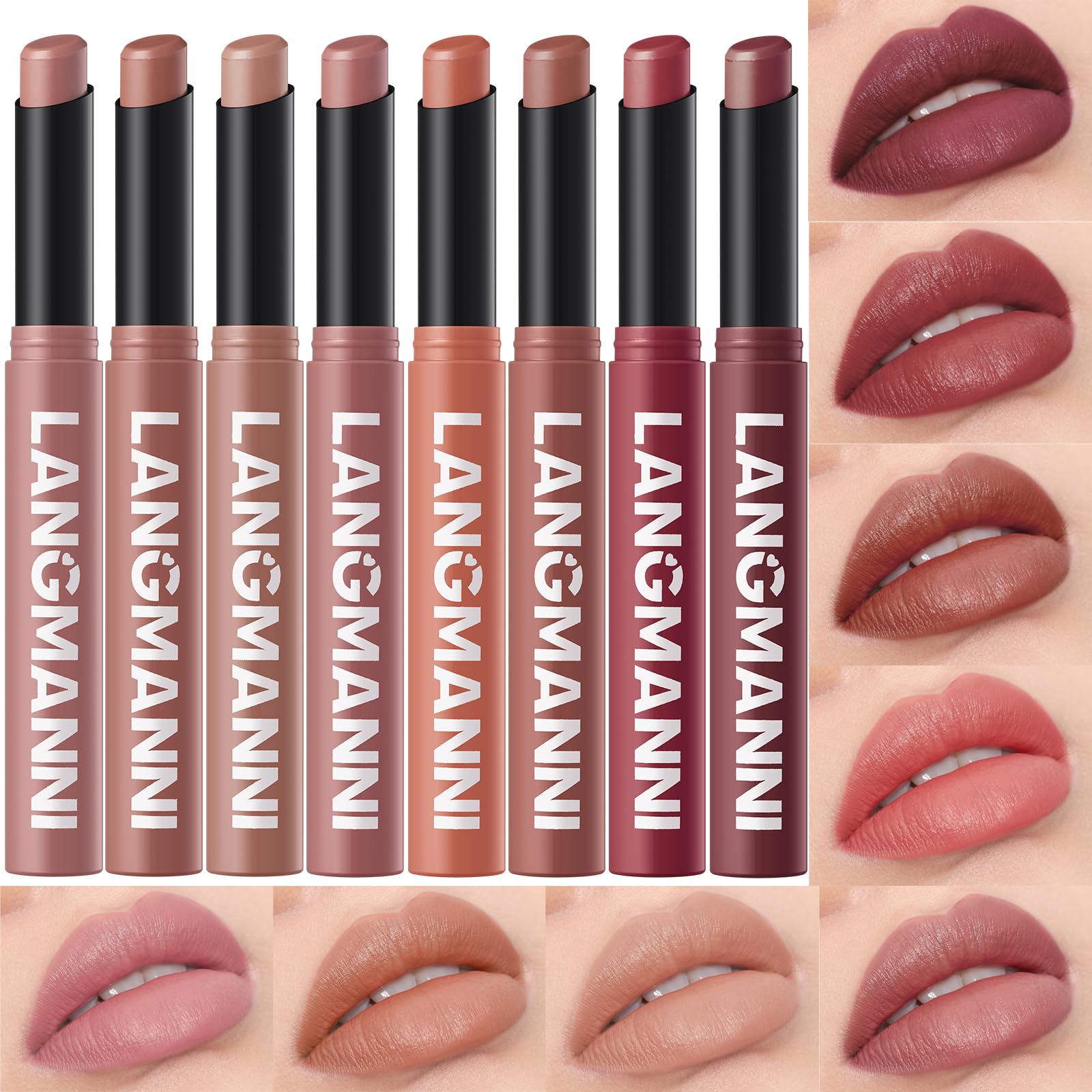 12-Color Velvet Matte Lipstick Set - Long-Lasting Shades -26