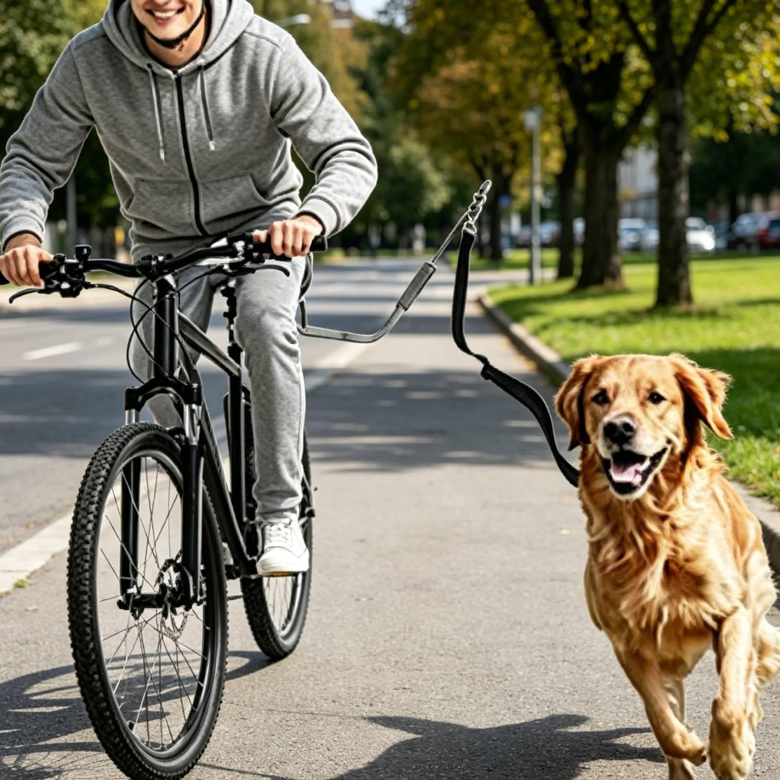 Correa para Perros para Bicicleta, de Durabilidad Profesional, Manos Libres para Ciclismo, Viajes Y Camping.