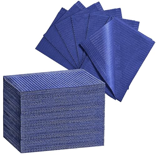 Miniatura 13 de Baberos Dentales para Pacientes Desechables Impermeables Baberos de Papel Dental 50 PCS, 13" x 18" - Hoja de Babero de Tatuaje de 3 Capas Servilleta