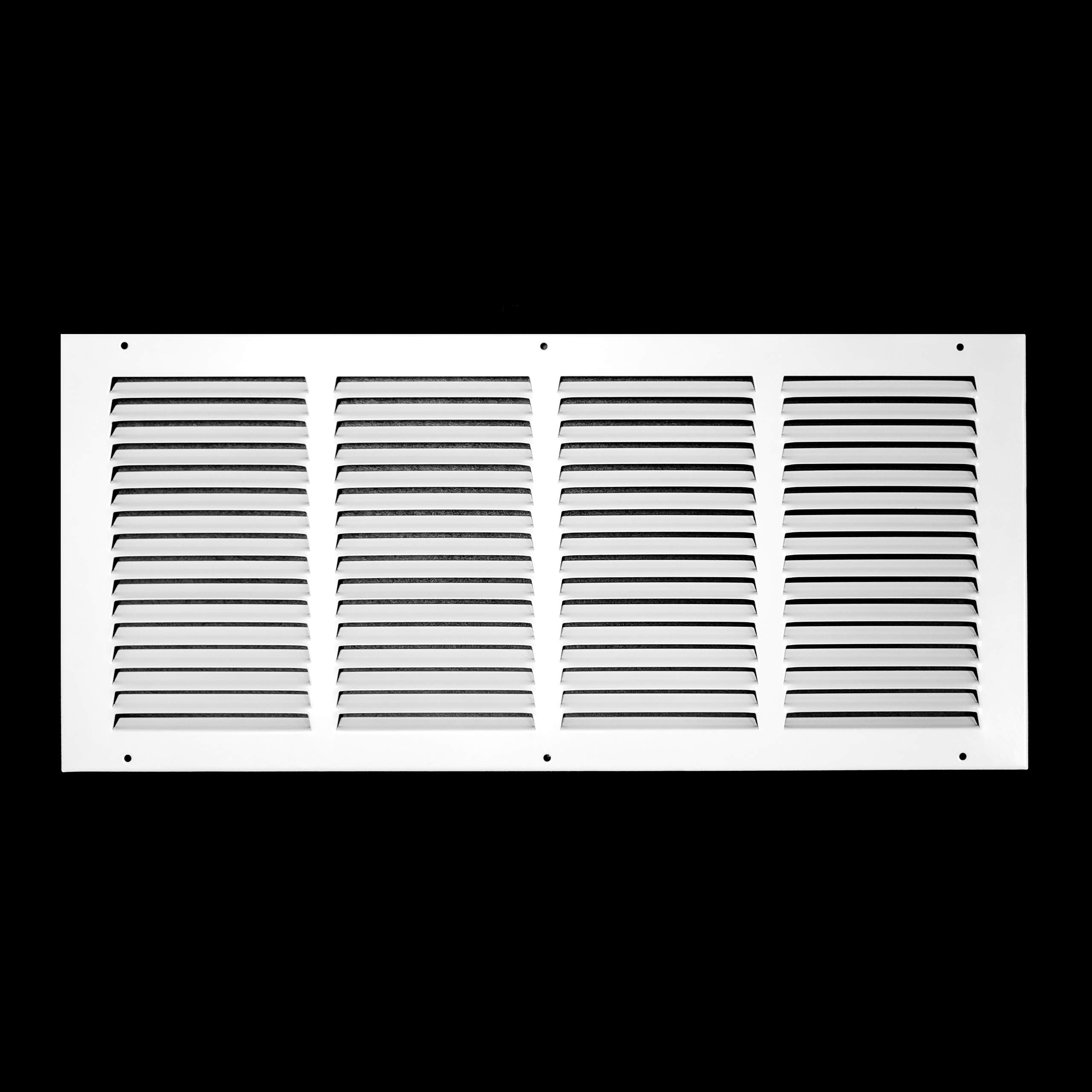 Handua 20"W x 8"H [Duct Opening Size] Steel Return Air Grille | Vent Cover Grill for Sidewall and Ceiling, White | Outer Dimensions: 21.75"W X 9.75"H for 20x8 Duct Opening