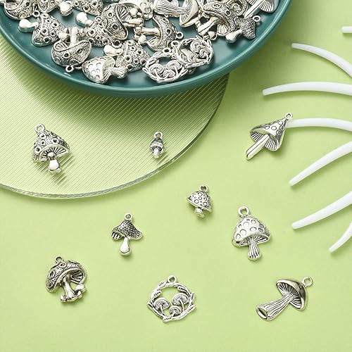 Miniatura 10 de DanLingJewelry 100 dijes de plata antigua, 10 estilos, para profesores, regla, bolígrafo, libro, paleta de dijes para el día del profesor,