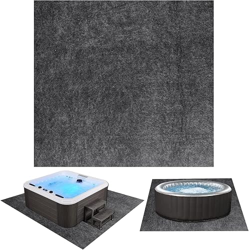 Grand tapis de sol gonflable pour jacuzzi de 188 x 183 cm 
