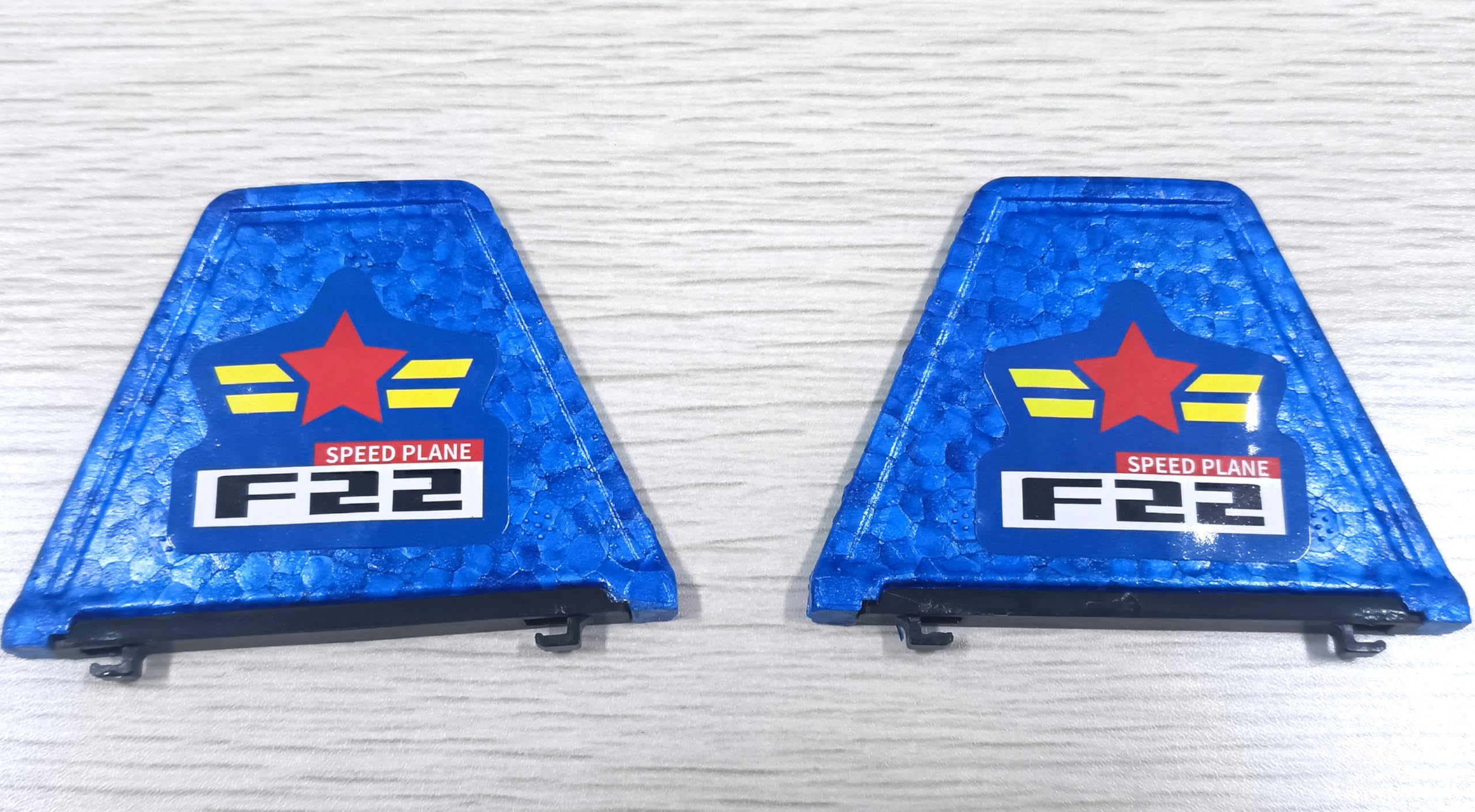 RC Plane Parts RC Airplane Replacement Accessories for RTF F22 Remote Control Plane (1 Pair Blue Vertical Tail Wings)
