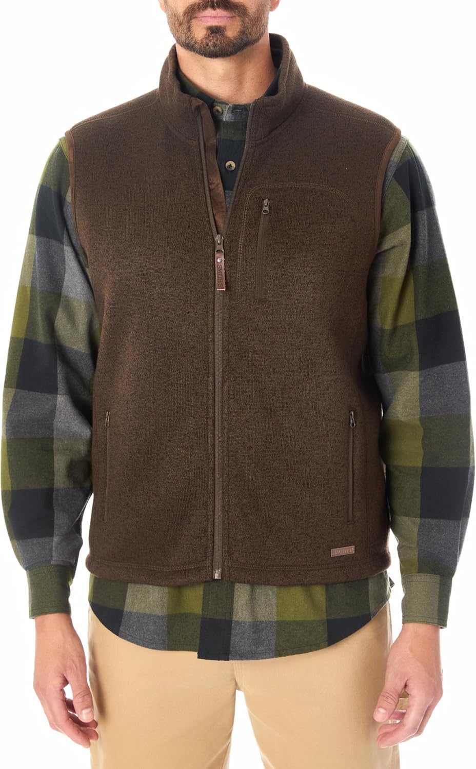 Smith's Workwear mens Sherpa-lined Sweater Fleece Vest