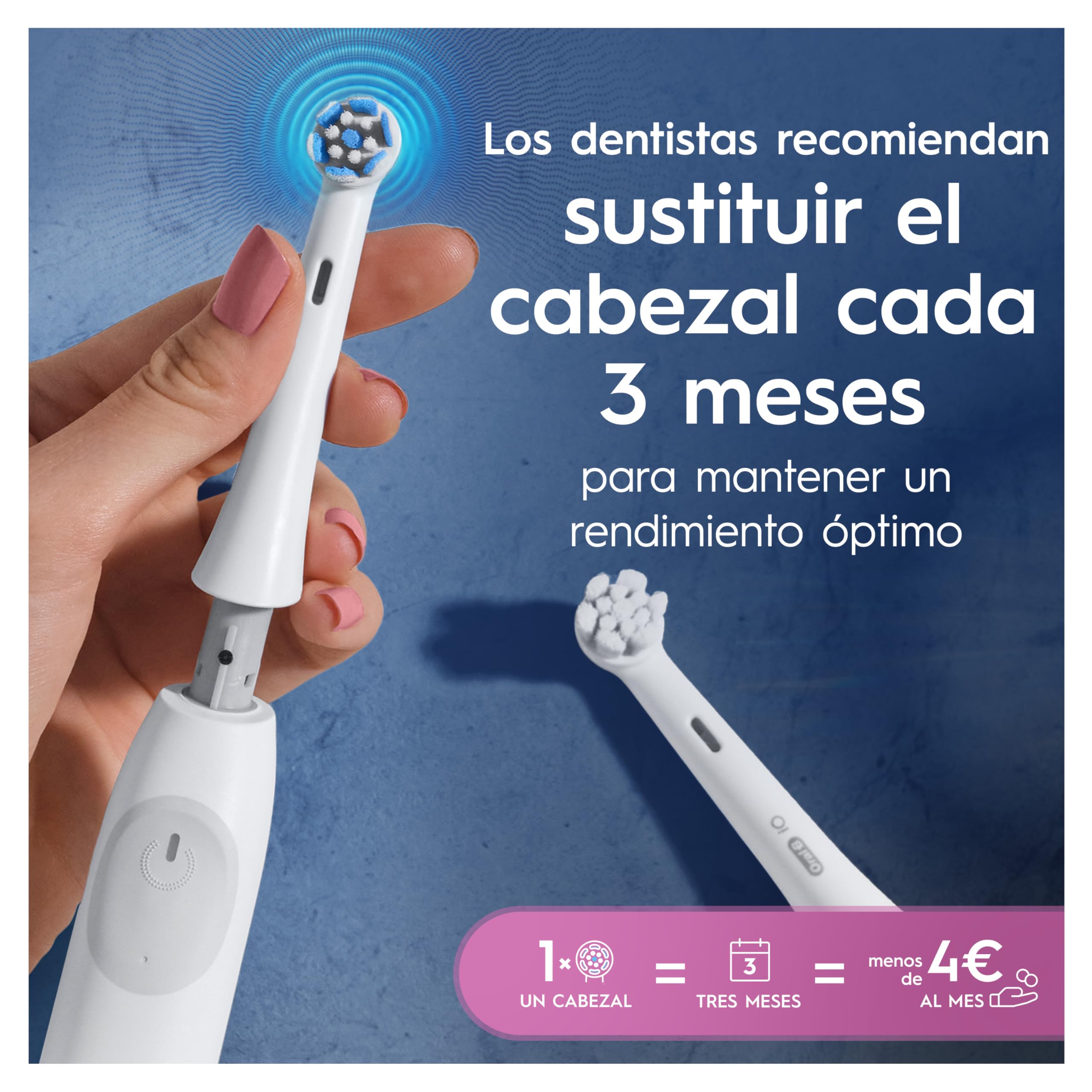 Oral-B iO Gentle Care Cabezales de Recambio Originales, Blanco, Pack de 10 - Recambios para Cepillos de Dientes Eléctricos Oral B iO, Cepillado Delicado para Encías Sensibles, Filamentos Suaves | Recambios para Cepillos de Dientes Eléctricos Oral B iO, Ce