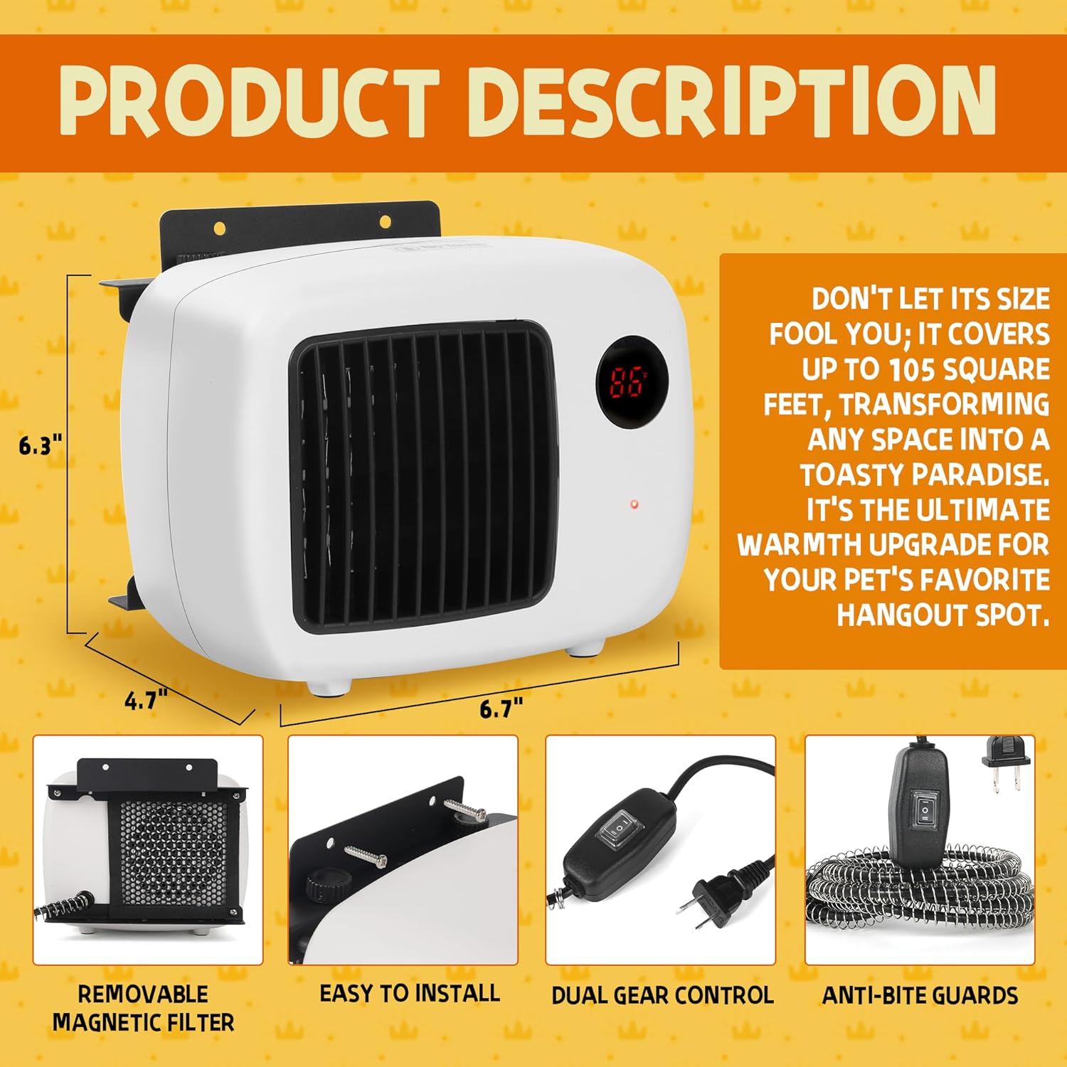 Keep Your Pets Cozy: Ultimate Review of the Pet House Heater with Thermostat