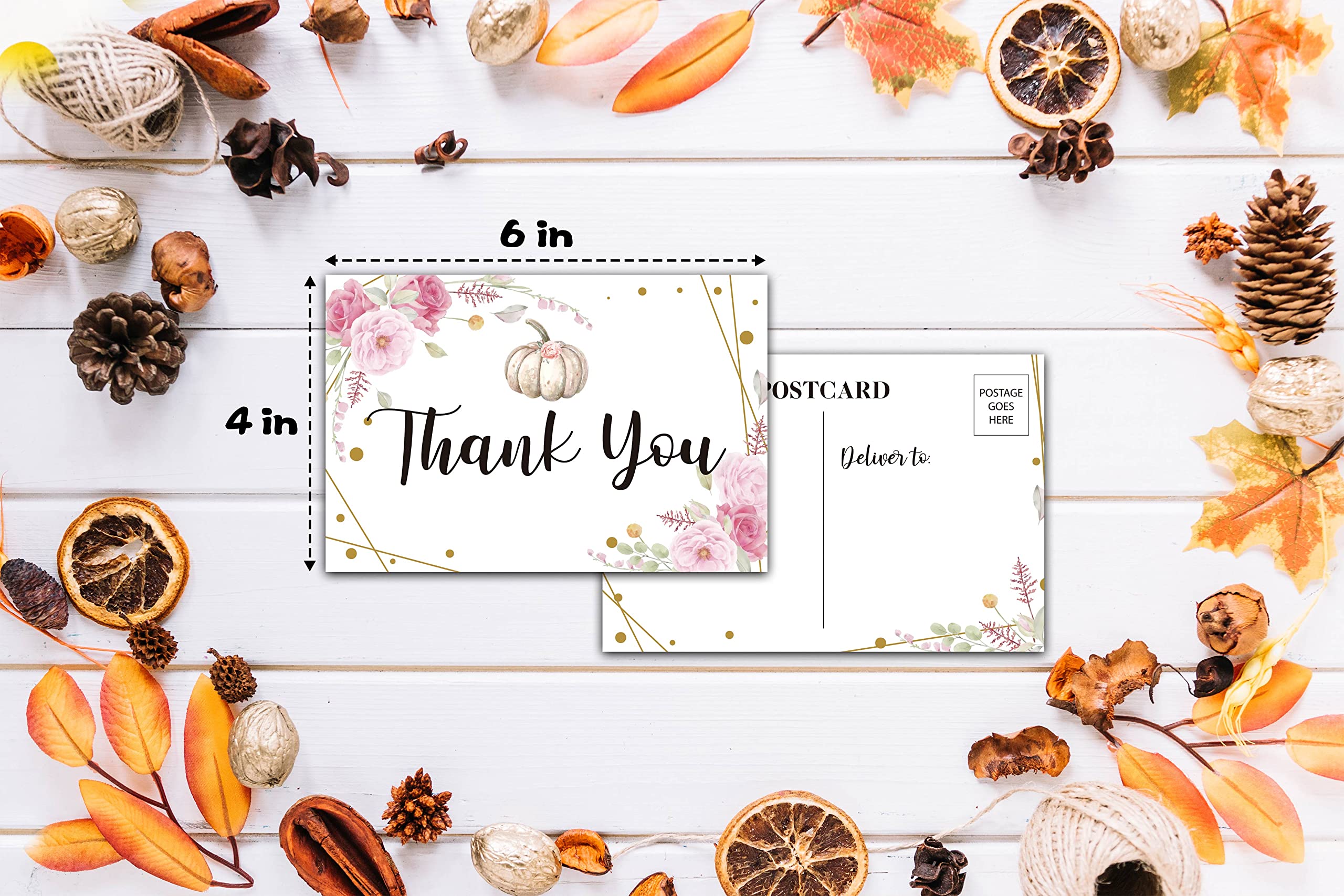 Minimalist Blush Pink Floral Baby Shower Thank You Card