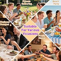 Vista 5 de Oval Silicone Placemats Set of 4, Heat Resistant Non-Slip Waterproof Table Mats, Ultra-Thin Translucent Easy Clean Dining Mats for Home & Kids