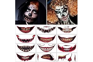 Halloween Mouth Tattoo Stickers