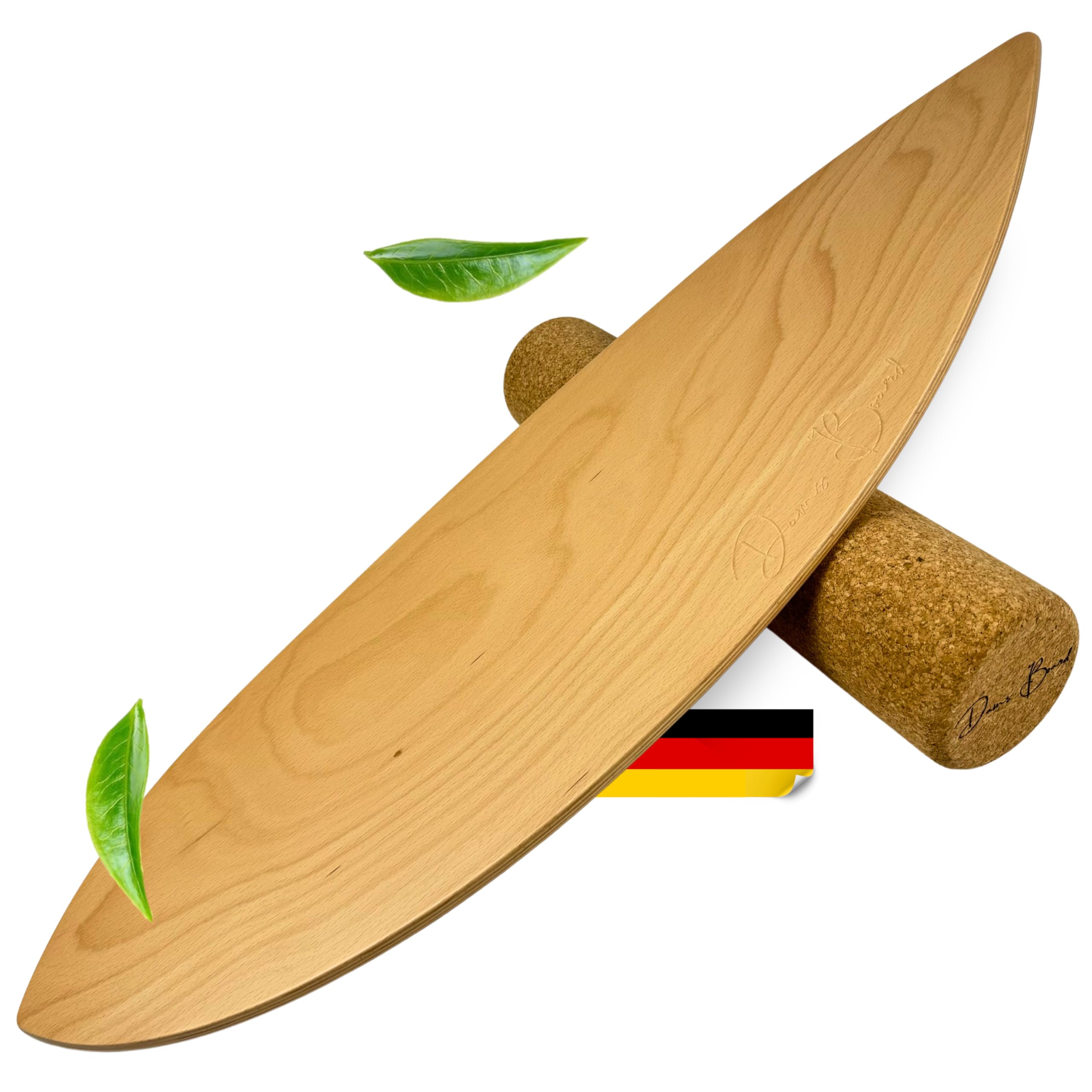 DANS BOARD® - Tabla de equilibrio con una combinación sin precedentes de perfil Rocker y forma de pistola para posibilidades ilimitadas de trucos – Tabla de equilibrio de surf (100% madera) - Ideal