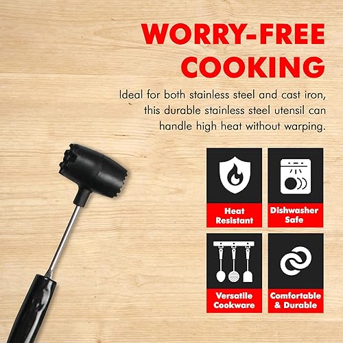 Vista 38 de Chef Craft Select Turner/Spatula, 10.5 pulgadas, acero inoxidable