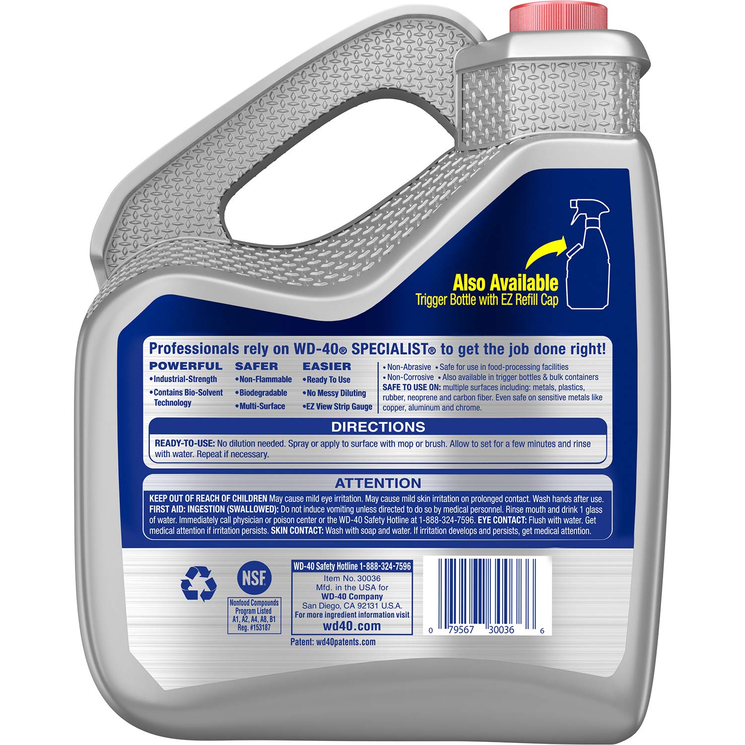 Buy WD40 Specialist IndustrialStrength Cleaner & Degreaser, 1 Gallon
