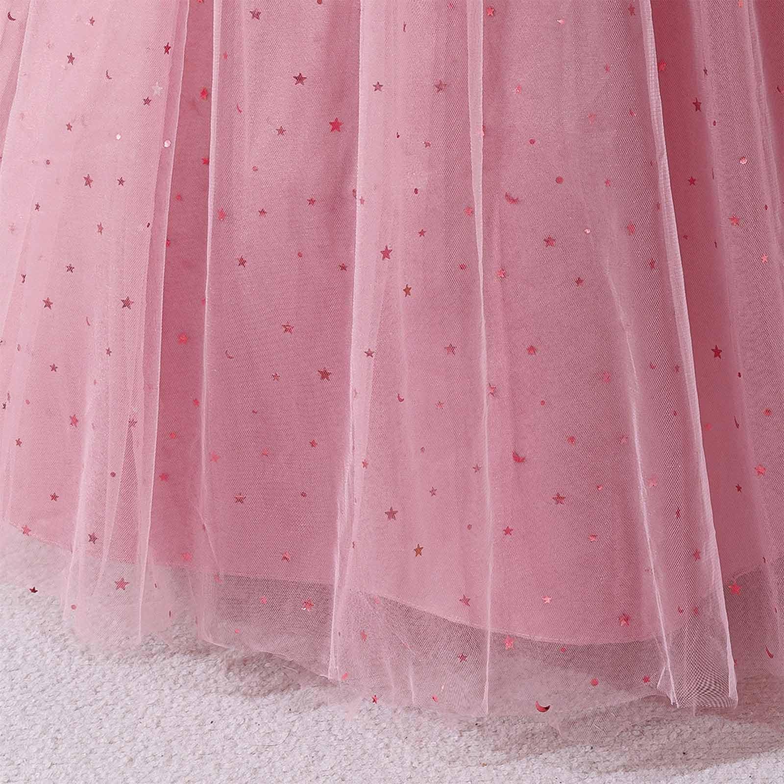 Vestido de princesa para niñas, Vestido de Fiesta de Princesa, Tul, de tutú, Falda Voluminosa, Vestido De Actuación Formal, Vestido Elegante para Fiestas, para Boda, cumpleaños, Concurso, Baile