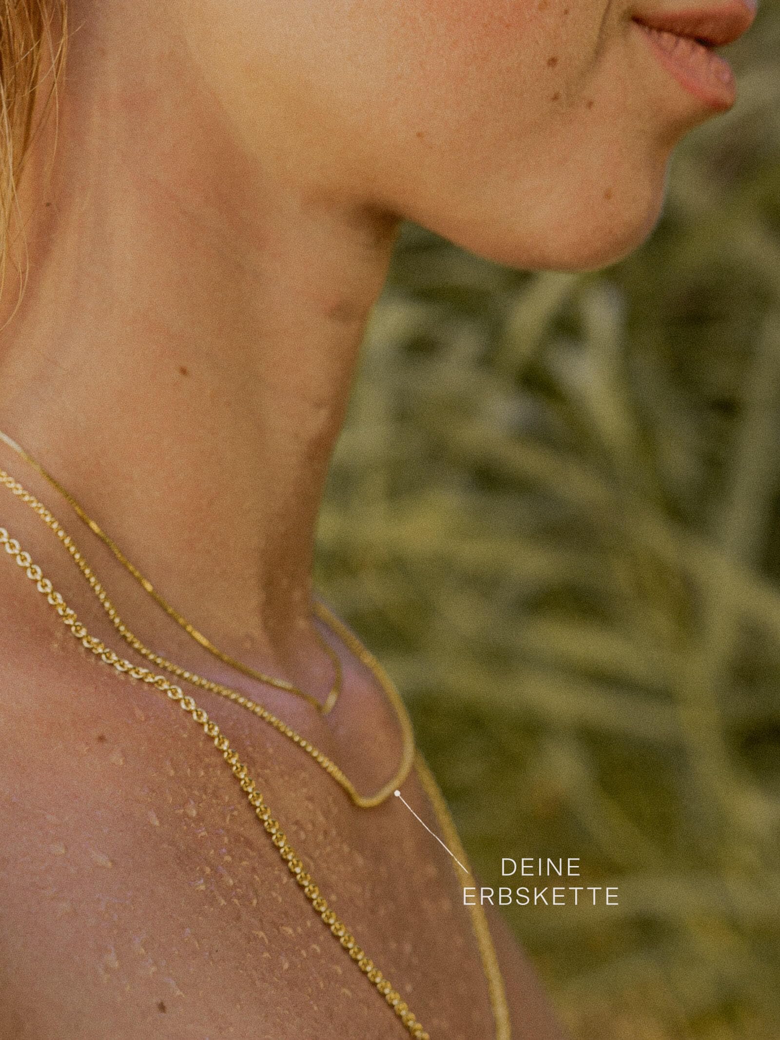 modabilé Damen Erbskette aus 585er Gold (42-45cm I 1,5mm breit) I Goldkette 585 ohne Anhänger I Zarte Halskette für Frauen I Echtgold Kette + Etui I Goldkettchen Produziert in Deutschland