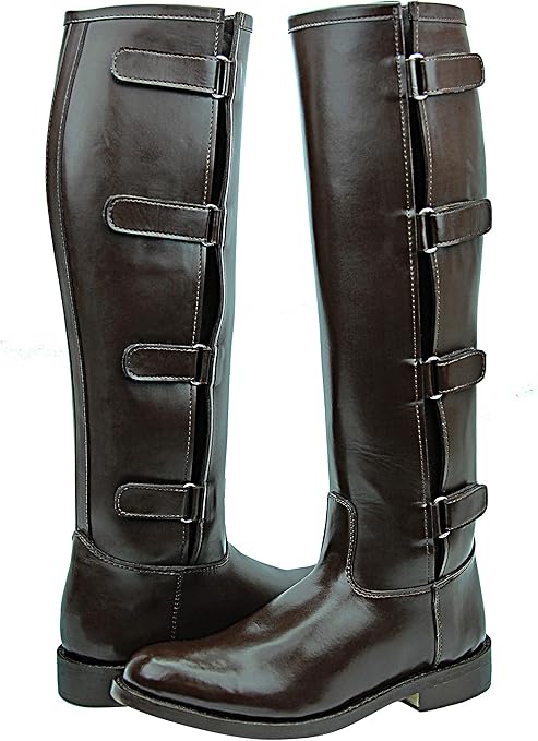 Tall genuine leather boots Clearance