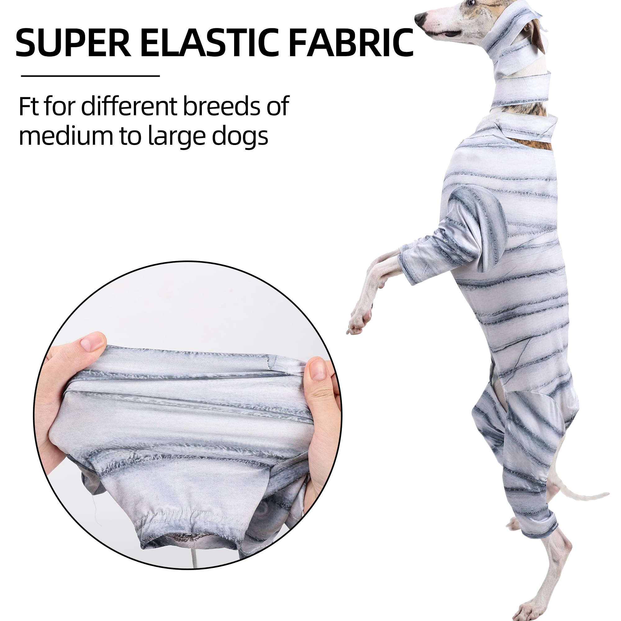 Playful Colorful Dog Halloween Costume Cosplay Zip Up Suit With Hood For Boys And Girls