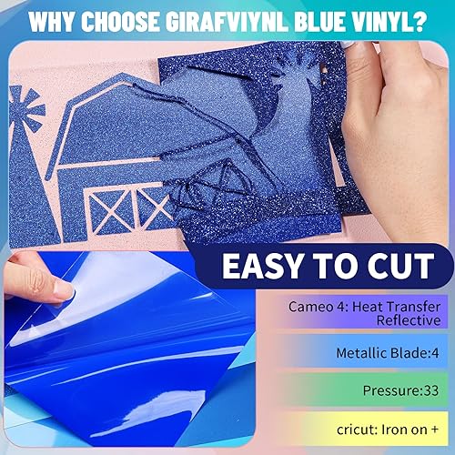 Miniatura 5 de Paquete surtido de vinilos de transferencia de calor brillantes, vinilo de perlas para planchar en camisetas de bricolaje, 16 hojas de vinilo para