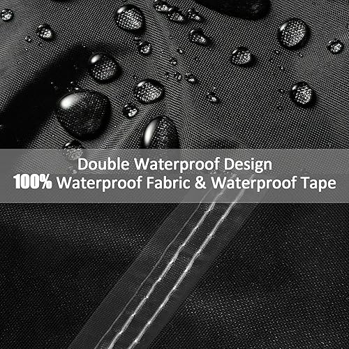 Miniatura 4 de GEMITTO Cubierta de mesa de billar de 789 pies, cubierta de billar impermeable, tela de poliéster para mesa de billar (102 x 53 x 32 pulgadas)